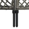 vidaXL Panneau de cl&ocirc;ture R&eacute;sine tress&eacute;e 2,4x2 m Anthracite