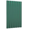 vidaXL Panneaux de toiture 12 pcs Acier galvanisé Vert 60x36 cm