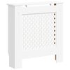 vidaXL Cache-radiateur MDF Blanc 78 cm