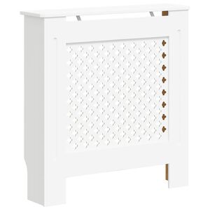 vidaXL Cache-radiateur MDF Blanc 78 cm
