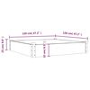 vidaXL Lit sur&eacute;lev&eacute; de jardin doublure 120x120x25 cm bois massif sapin