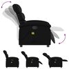 vidaXL Fauteuil de massage inclinable noir similicuir