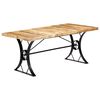 vidaXL Table &agrave; manger 180x90x76 cm Bois de manguier massif