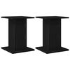 vidaXL Support de Plante 2 pcs Ch&ecirc;ne noir 30 x 30 x 40 cm