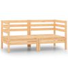 vidaXL Canap&eacute;s d'angle de jardin 2 pcs Bois de pin massif