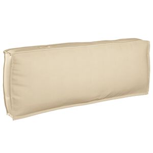 vidaXL Coussin Beige 120 x 40 x 12 cm Tissu Oxford
