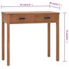 vidaXL Bureau 81x40x75 cm Bois de teck solide