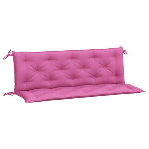 vidaXL Coussins de banc de jardin lot de 2 rose 150x50x7 cm tissu
