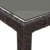 vidaXL Table de Jardin Marron 150 x 90 x 75 cm polyrotin