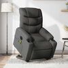 vidaXL Fauteuil inclinable de massage électrique gris foncé tissu