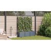 vidaXL Cache-pot de jardin 3 pcs Gris Clair Acier