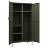 vidaXL Garde-robe Vert olive 90x50x180 cm Acier