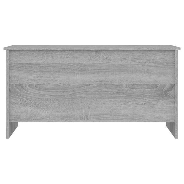 vidaXL Table basse sonoma gris 102x55,5x52,5 cm bois d'ing&eacute;nierie