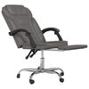 vidaXL Fauteuil inclinable de bureau gris similicuir