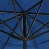 vidaXL Parasol de jardin avec m&acirc;t en aluminium 500 cm bleu azur&eacute;