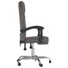 vidaXL Fauteuil inclinable de bureau gris similicuir