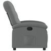 vidaXL Fauteuil inclinable en tissu gris fonc&eacute;