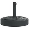 vidaXL Base de parasol pour m&acirc;ts &Oslash;38 / 48 mm 25 kg rond