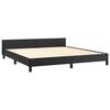 vidaXL Cadre de lit sans matelas noir king similicuir
