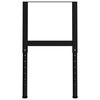 vidaXL Cadres d'établi réglables 2 pcs Métal 55x(69-95,5) cm Noir