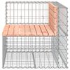 vidaXL Banc jardin design gabion 92x71x65,5 cm bois massif de douglas