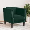vidaXL Fauteuil vert fonc&eacute; velours