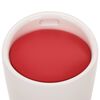 vidaXL Tabouret de rangement Blanc et rouge Similicuir