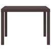 vidaXL Table de Jardin Marron 100 x 100 x 73 cm polyrotin