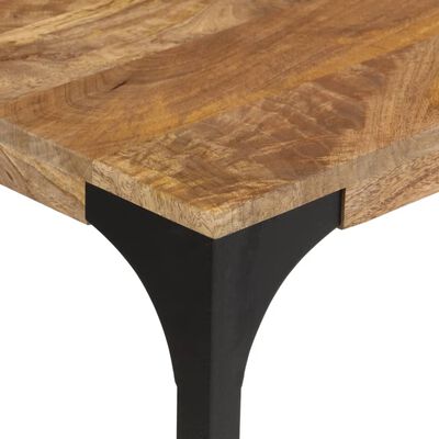 vidaXL Table console marron 110x35x76cm bois massif de manguier et fer
