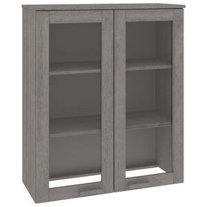 vidaXL Dessus de buffet HAMAR Gris clair 85x35x100 cm Bois de pin