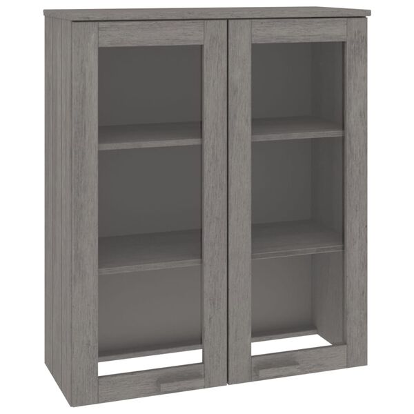 vidaXL Dessus de buffet HAMAR Gris clair 85x35x100 cm Bois de pin