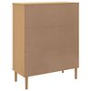 vidaXL Buffet SENJA aspect rotin marron 90x40x112cm bois massif de pin