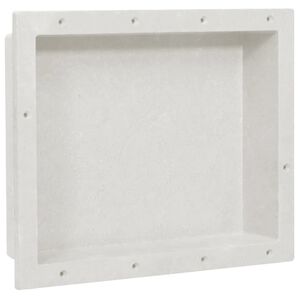 vidaXL Niche de douche Blanc mat 41x51x10 cm