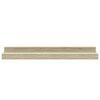 vidaXL &Eacute;tag&egrave;res murales 2 pcs blanc et ch&ecirc;ne sonoma 40x9x3 cm