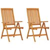 vidaXL Chaises de jardin pliables lot de 2 Bois d'eucalyptus massif