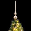 vidaXL Sapin de No&euml;l artificiel 150 LED&boules&neige floqu&eacute;e 120 cm