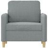 vidaXL Fauteuil Gris clair 60 cm Tissu