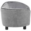 vidaXL Canapé pour chien Gris 69x49x40 cm Peluche