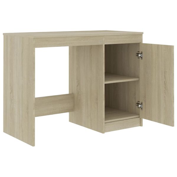 vidaXL Bureau Chêne sonoma 100x50x76 cm Bois d’ingénierie