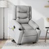 vidaXL Fauteuil inclinable de massage électrique gris clair tissu