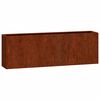 vidaXL Jardini&egrave;res murales 2 pcs Rouill&eacute; Acier corten 53x10x17 cm