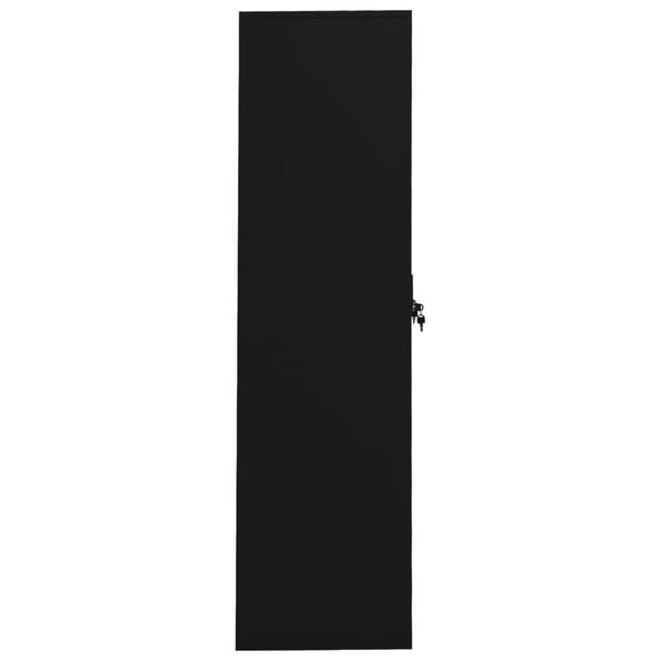 vidaXL Garde-robe Noir 80x50x180 cm Acier