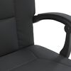 vidaXL Fauteuil inclinable de bureau noir similicuir