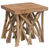 vidaXL Table basse en rondin 40x40x40 cm bois de récupération mélangé