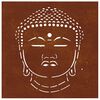 vidaXL D&eacute;coration murale jardin 55x55 cm motif de t&ecirc;te de bouddha