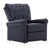 vidaXL Fauteuil inclinable noir similicuir