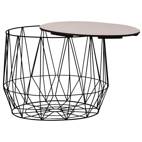 vidaXL Tables basses 2 pcs noir