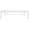 vidaXL Cadre de lit m&eacute;tal sans matelas blanc 100x200 cm