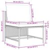 vidaXL Salon de jardin 5 pcs avec coussins Gris Résine tressée