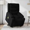 vidaXL Fauteuil inclinable de massage noir tissu